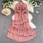 Women's Long Sleeved Fashion Long Skirt - Image 3