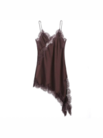 New Fashion Lace Asymmetric Dress - Image 6